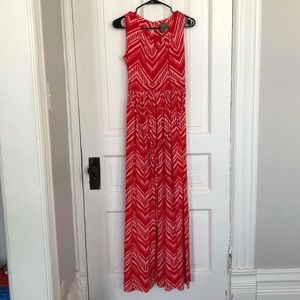Taylor Maxi red dress EUC. Size 2